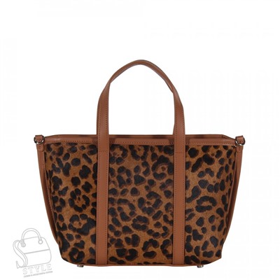 Сумка женская кожаная 3626VG leopard coffee Vitelli Grassi