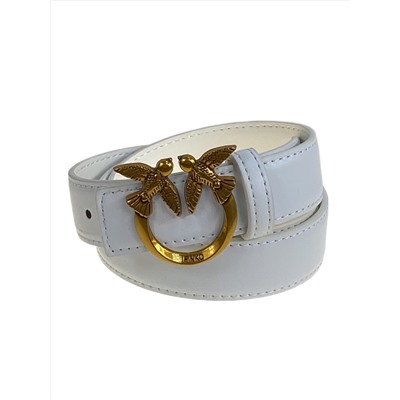 Ремень женский из искусственной, цвет белый