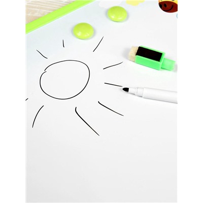 Доска магнитная, маркер и 2 магнита в комплекте, МИКС