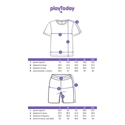 Комплект для мужчин: фуфайка (футболка) трикотажная, шорты текстильные
