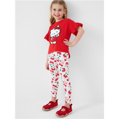 Комплект трикотажный для девочек: туника, брюки (легинсы)