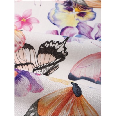 Скатерть «Этель. Бабочки», 110×147 см, 100% хлопок, репс 210 г/м²