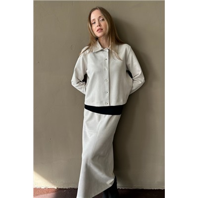 Жакет эко-замша  BASE101/01/Бежевый