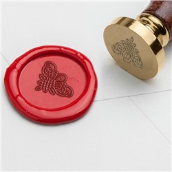 Штамп золотой «Вензеля», 2.5 х1,5 см