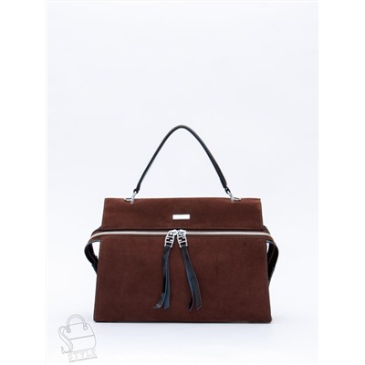 Сумка женская кожаная 9675MSS coffee Velina Fabbiano-Safenta в Новосибирске