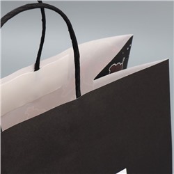 Пакет подарочный новогодний крафтовый «Подарочек тебе», 28×32×15 см