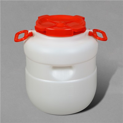 Фляга пищевая, 30 л, горловина 19.5 см, 2 ручки, белая