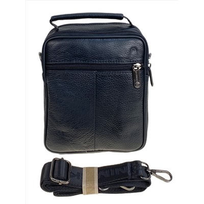 Сумка мужская из натуральной кожи, цвет черный