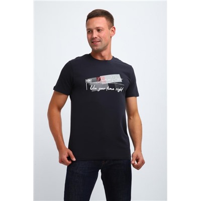 Футболка мужская 058 (Темно-серый)