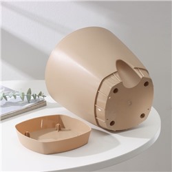 Горшок для цветов с прикорневым поливом Amsterdam, 4 л, цвет молочный шоколад