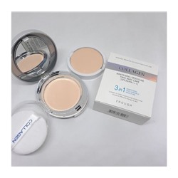 Матирующая пудра 3 in 1 Collagen Whitening Moisture SPF 30 PA+++ со сменным блоком, тон 13