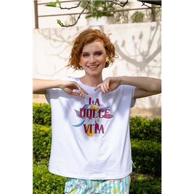 Комплект жен: футболка, брюки Mia Cara SS23WJ385 La Dolce vita