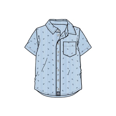 Сорочка текстильная для мальчиков (regular fit)