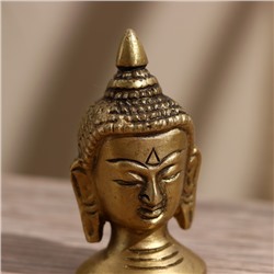Сувенир «Голова Будды», 5.5 см, латунь