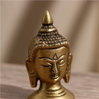 Сувенир «Голова Будды», 5.5 см, латунь