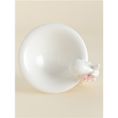 Конфетница SL Home «Лесные кролики», 160 мл, 18×15×13 см, фарфор, белая