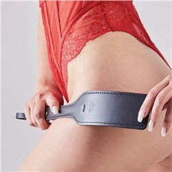 Черная кожаная шлепалка SitaBlack - 30 см.
