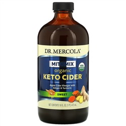 Dr. Mercola, Mitomix, Organic Keto Cider, органический уксус для кетодиеты, сладкий, 473 мл (16 жидк. унций)