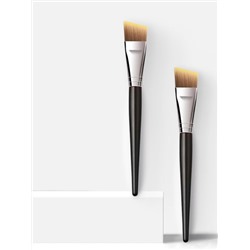 Kristaller Кисть макияжная для нанесения тона плоская скошенная, нейлон, черный, 17 см 27909