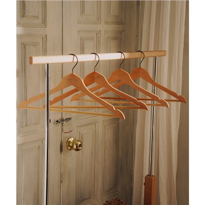 Плечики - вешалки для одежды SL Home, 4 шт., дерево лотос, 44×24.5 см