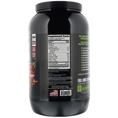 NutraBio Labs, 100% изолят сывороточного протеина, «Банановый кекс с орехами и бурбон», 907 г (2 фунта)