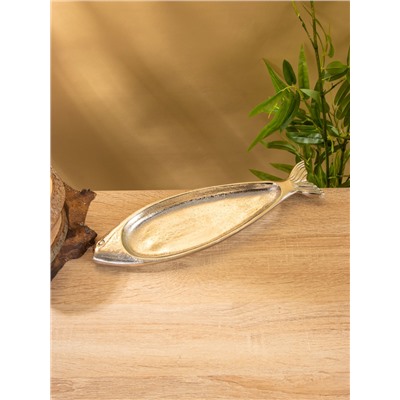 Блюдо сервировочное «Рыбка», 32×9×1.5 см, алюминий