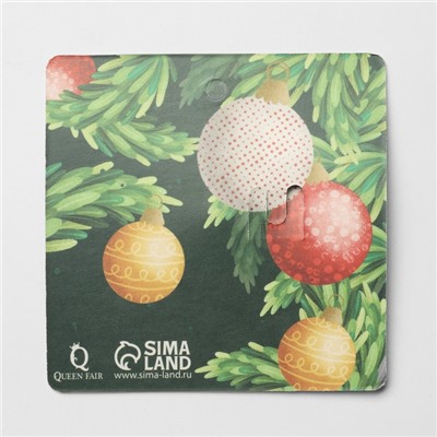 Брошь «Колокольчик с бантом», цвет красно-зелёный в серебре