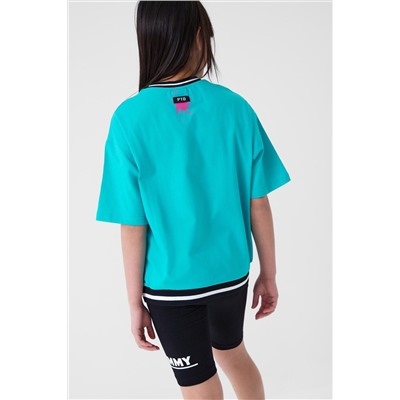 Брюки трикотажные для девочек (легинсы укороченные), 2 пары в комплекте PLAYTODAY, 1240218