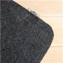 Коврик - лежак для бани и сауны, 200×60 см, тёмный, Добропаровъ