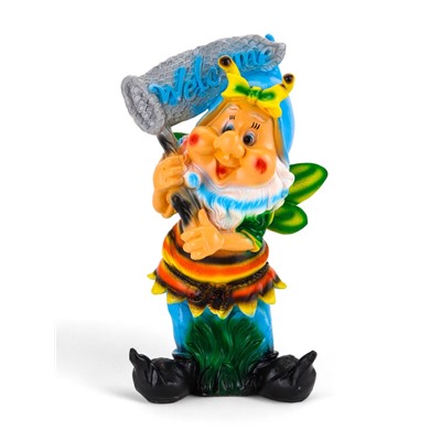 Садовая фигура из гипса «Гном с сачком», 50×20×17 см
