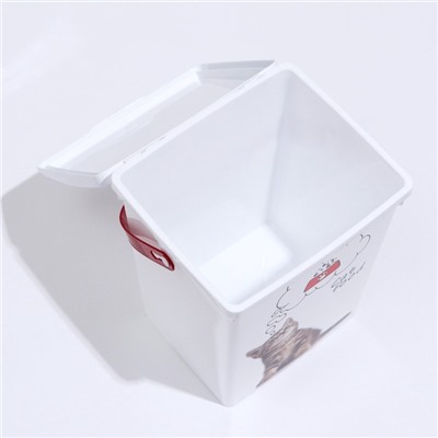 Контейнер для корма животных «Кошки», 19.6×16.7×23 5 л