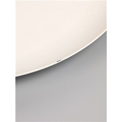 УЦЕНКА Блюдо сервировочное круглое «Белые каллы» белое с золотом. нержавеющая сталь 21×21.5×4 см 1