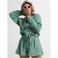 Костюм хлопковый Илария (оливковый) К15343-1М