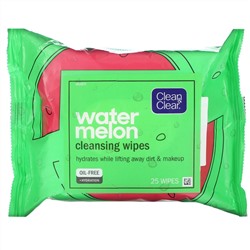 Clean & Clear, Watermelon Cleansing Wipes, 25 Wipes