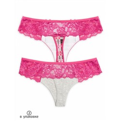 LUSA6194(2) (Трусы женские стринг 2 шт., Pelican )