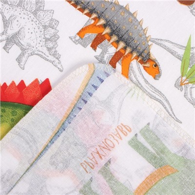 Пелёнка «Крошка Я. Динозавры», 70×120 см, бязь, хлопок 100%