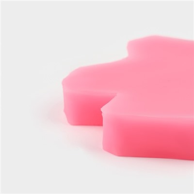 Молд для заливки Доляна «Крестики», силикон, 7×7×0.9 см, розовый