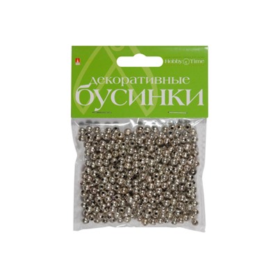 Бусины круглые МЕТАЛЛИЗИРОВАННЫЕ 5 мм 6 цв. 2-371/07 Альт