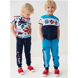 Брюки трикотажные для мальчиков, 2 пары в комплекте