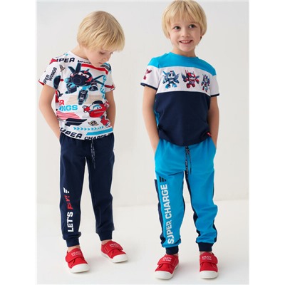 Брюки трикотажные для мальчиков, 2 пары в комплекте