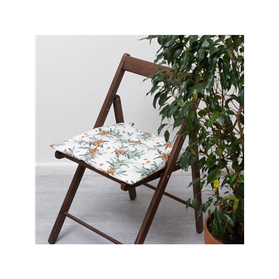 Подушка на стул «Этель» Berry garden, 42×42 см, белая