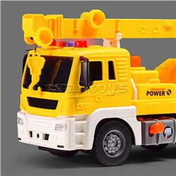 Машина "Кран" 1:16 (свет, звук) в коробке (цвет желтый)