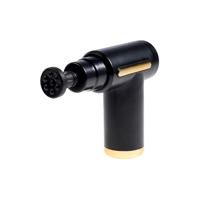 Массажёр для тела LEM-02, вибрационный, 4 насадки, 6 режимов, 1800-3200 об/мин, чёрный