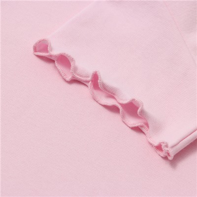 Футболка для девочки однотонная MINAKU: Basic line, розовая, рост 122 см