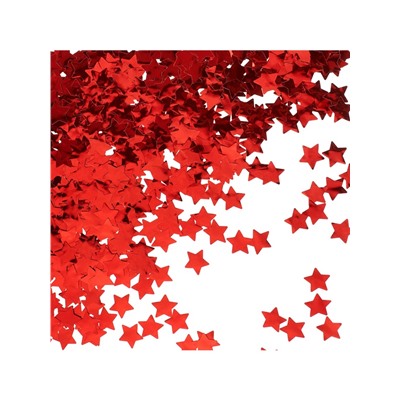 Конфетти «Звезда» красные, металлик, 1.5 см, 50 г