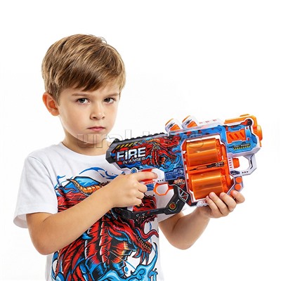 Бластер "Молниеносец" с полимернымипулями, в коробке