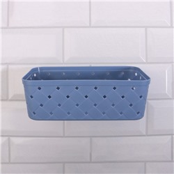 Органайзер настенный, 1 секция, с клеевыми крючками, 21.5×11.5×7.5 см, МИКС