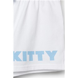 Комплект трикотажный для девочек: фуфайка (футболка), шорты PLAYTODAY, 1240136