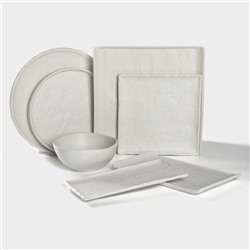 Салатник Magistro Slate, 620 мл, d=16 см, фарфор, белый