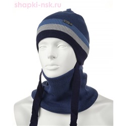 01-23-E Комплект флис (шапка+снуд) (48-52)